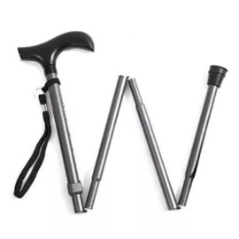 ez2care Aluminum Metal Walking Stick Easy Adjustable Folding Collapsible Travel Cane US