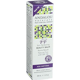 Andalou Naturals Skin Perfecting Beauty Balm - Tinte natural SPF 30 - 2 oz - Sin gluten - Complementa la mayoría de los tonos de piel - Resultados vis