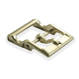 LAXPICOL Gold Tone 1.5"(40mm) Sturdy Center Bar Single Prong Rectangular Belt Buckle For Men