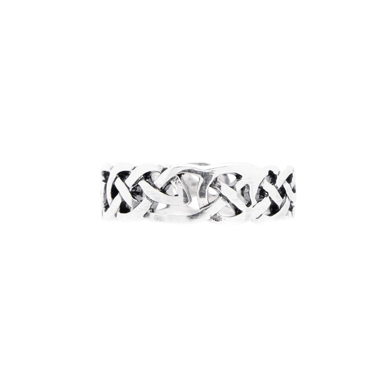 FIONA Celtic Friendship Ring 6mm Celtic Knot Ring 925 Sterling