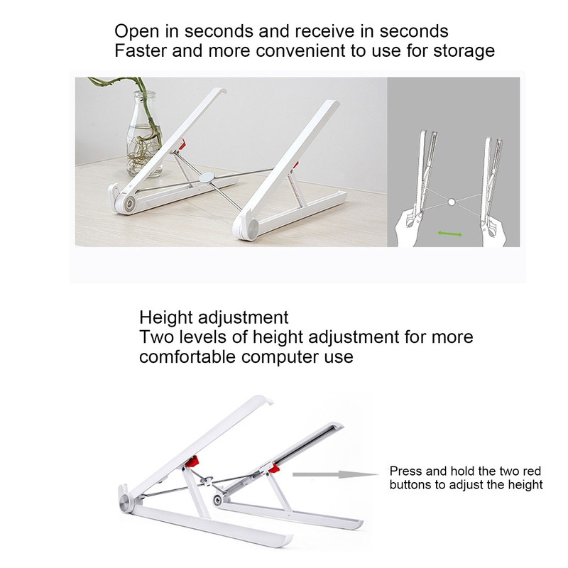 Liftable Laptop Stand Triangular Structure Overhanging Skeleton Adjustable Foldable Laptop