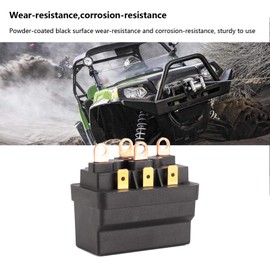 Aramox Winch Relay for ATV UTV 4X4 Vehicles, Universal Winch Solenoid Relay Contactor 12V 120A Steel