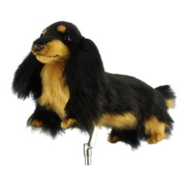 Hansa BH8365 Miniature Dachshund Long Hair Plush Head Cover for PT Putter Head Cover