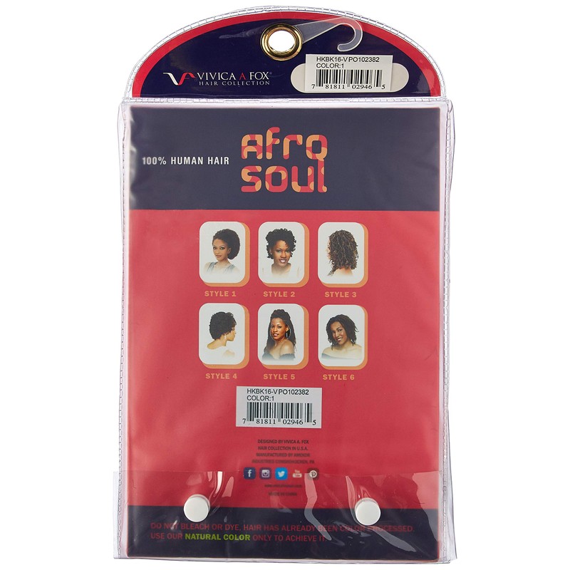 Vivica A Fox Hair Collection HKBK16-V Human Hair Afro Curl