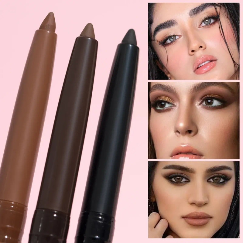 Kit 3 Delineador En Gel Retráctil Waterproof Larga Duración