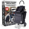 dbest Products Bigger Trolley Dolly, Carrito Plegable Negro de Compras