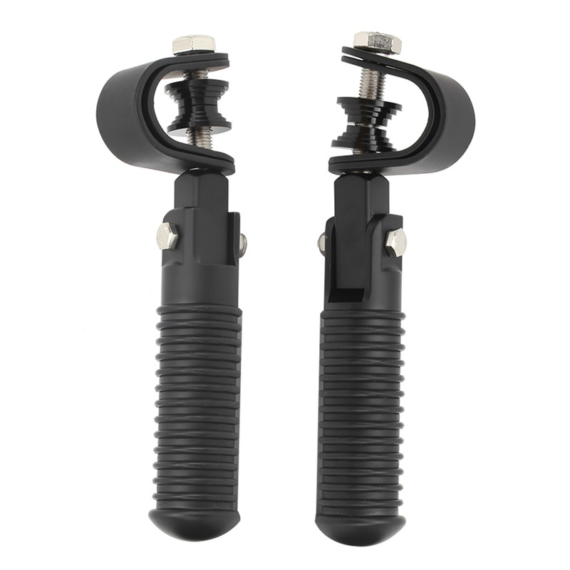 Pair of Motorcycle Foot Pegs Clamp Footrest Mount for 1in