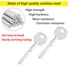 Ctyjia 2 PCS Universal Door Security Rack Bolt Key, Window
