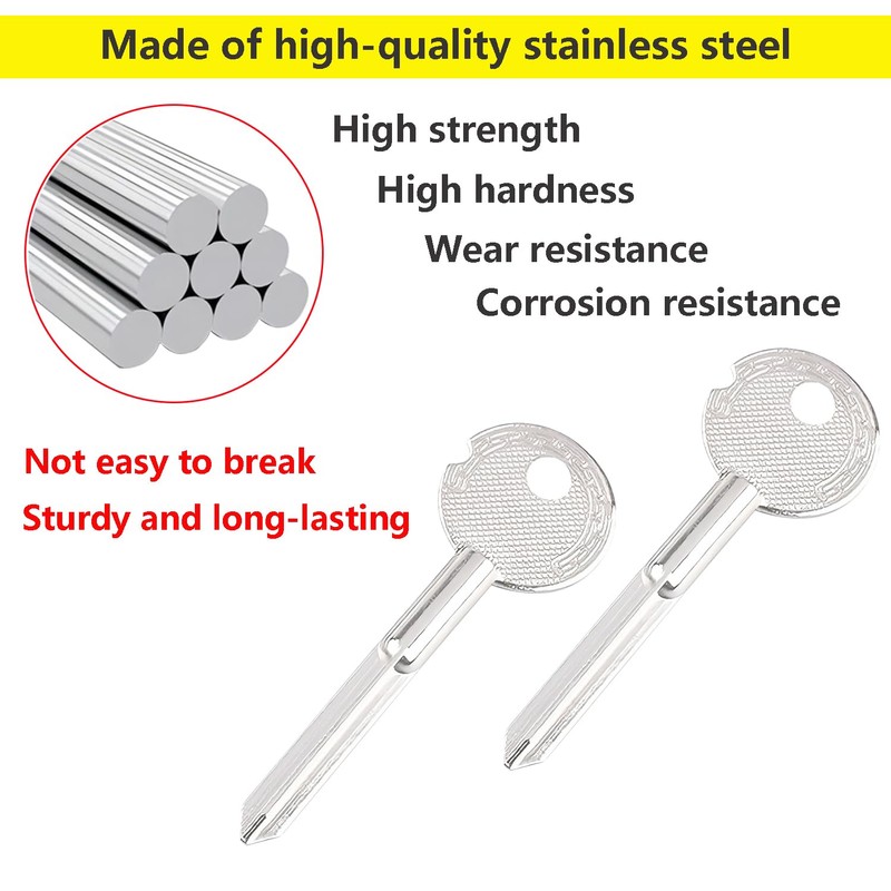 Ctyjia 2 PCS Universal Door Security Rack Bolt Key, Window