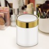 1.5 Liter Mini Trash Can with Lid, Metal Small Tiny