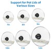 4pcs Adjustable Universal Pot Lid Holder Organizer, Pan Lids Organizers