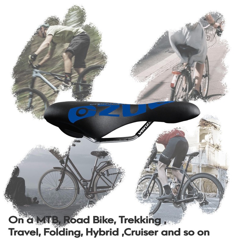 Venzo Comfortable Bike Bicycle Saddle Seat - for MTB, Road,