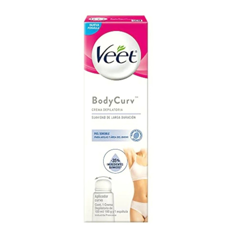 Veet Veet Body Curv Crema Depilatoria Áxilas Y Área De