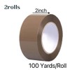 Haxibla 2 Rolls Brown Packing Tape 2 inch X 100
