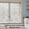 DARUITE Rainbow Window Film Privacy Film for Glass Windows Static