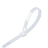Reusable Zip Ties Nylon 100 PCS (White, 12inch)