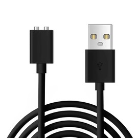 YiKaiEn 5mm Magnetic USB DC Charger Cable, 2.7ft Replacement Charging Cord for Rechargeable Toys, Massagers, Electric Toothbrushes,Children's Watches, Dog Trainer, Facial Cleanser (Black)