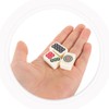 Toyvian 1 Set Mini Mahjong Kit Travel Mahjong Toy Miniature