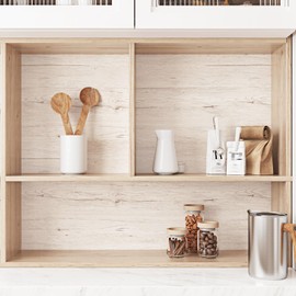 Wallercity Vintage American Wood Look Contact Paper for Countertops Kitchen Waterproof Peel and Stick Oak Wallpaper for Bedroom Vinyl Self Adhesive Wall Paper for Countertop Cabinets Desk 15.8''x236''