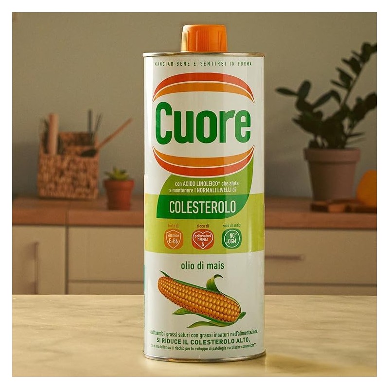 Cuore - Olio di Mais 75 cl, Ricco di Omega