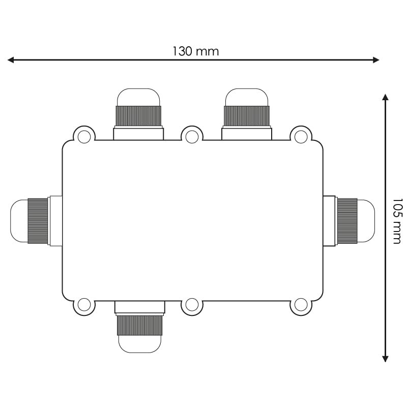 VoltShine IP68 Waterproof Case with 5 Ports: Robust and Safe,