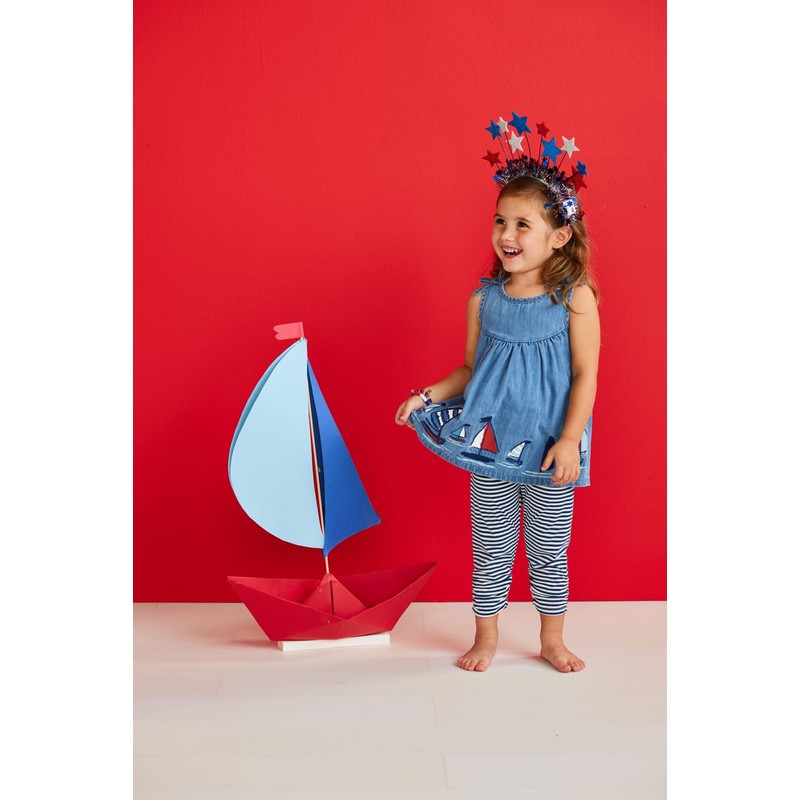Mud Pie Children's Sailboat Tunic And Capri; 2T