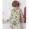 Bamboo Viscose Toddler Pajamas Boys Girls Kids Baby 2pcs Long-Sleeve