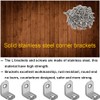 30Pcs L Bracket Right Angle Corner Braces, Stainless Steel 20x20mm