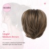 HOOJIH Messy Bun Hair Piece, Claw Clip in Straight Hair