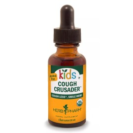 Herbal Supplement for Kids Cough Crusader Alcohol Free Wild Cherry 1 Oz