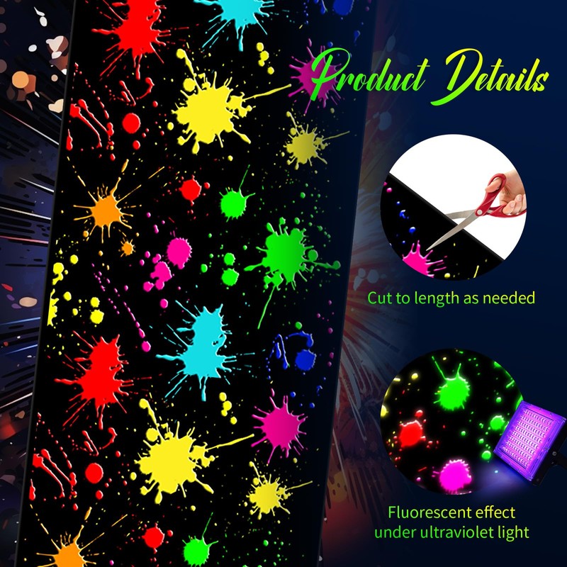 Haull 236 x 39 Inch Neon Light up Dance Floor