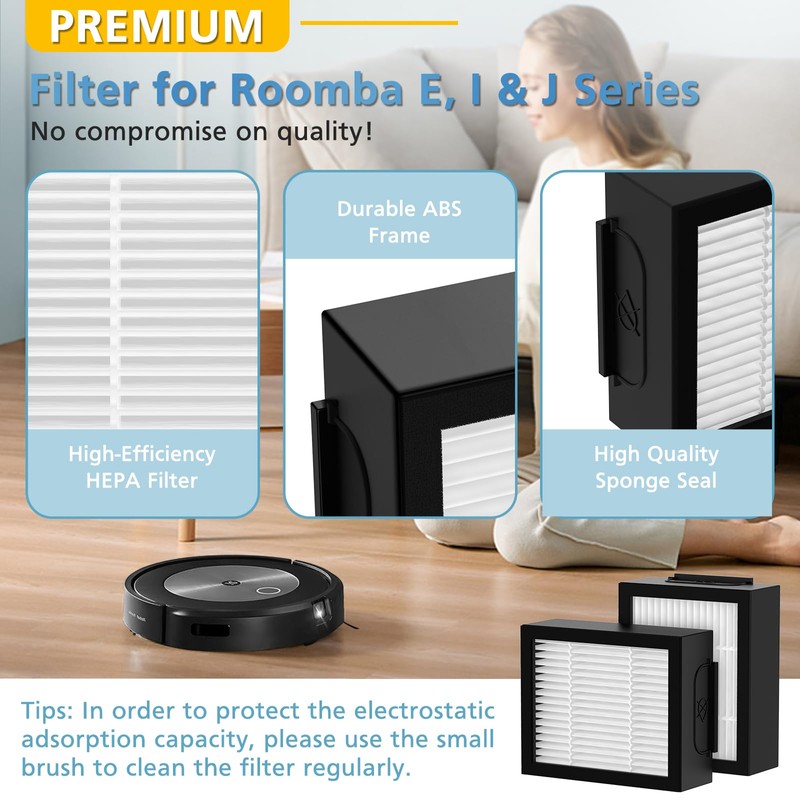 Filter Replacement for iRobot Roomba e, i and j Series