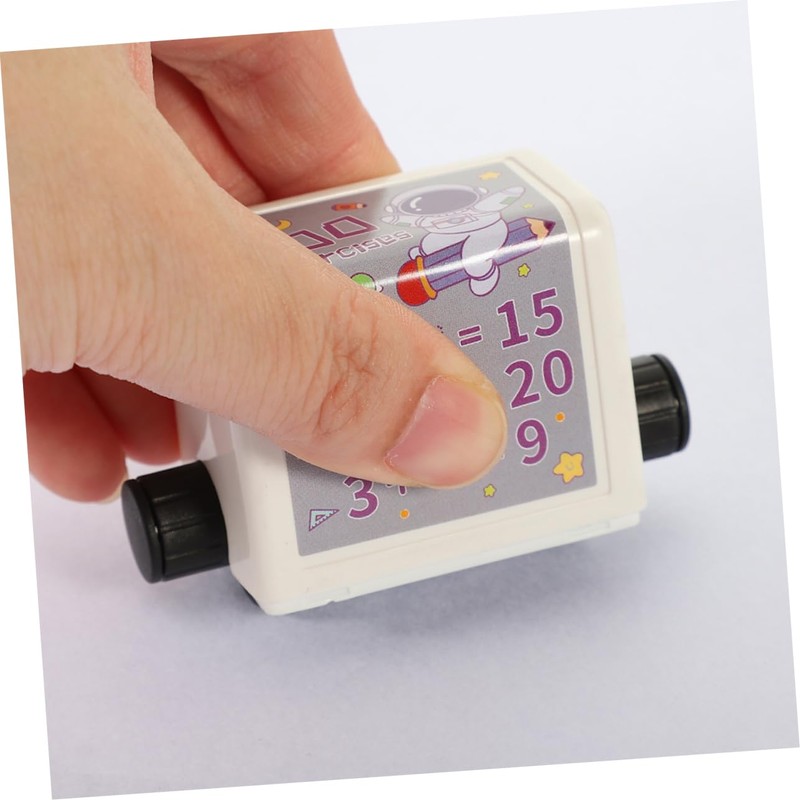 Gadpiparty 2sets Math Roller Stamp for Boy Girl Self-inking Addition