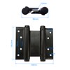 2 Pairs (4Pcs) 5 inch Double Action Spring Hinge Stainless