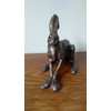 Frith Sculpture CROUCHING HARE by Paul Jenkins in cold cast