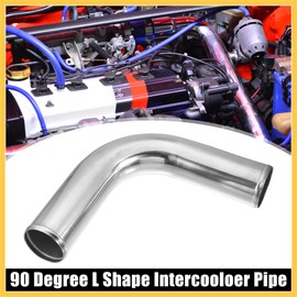 REPAIROCK OD 3.15" 80mm Leg Length 6" 152mm Car Aluminum Alloy Tube Intercooler Pipe 90 Degree Bend Elbow Air Intake Joiners Tubing - Pack of 1 Auto Replacement Parts