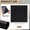 BENECREAT 2Pcs 10x10Inch Silicone Rubber Sheets, Black High Temperature Rsistant