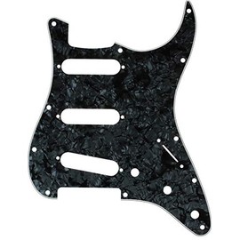 Fender 099-2141-000 4-Ply Black Pearl 11-Hole Mount S/S/S Stratocaster Pickguard