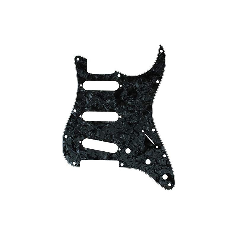 Fender 099-2141-000 4-Ply Black Pearl 11-Hole Mount S/S/S Stratocaster Pickguard