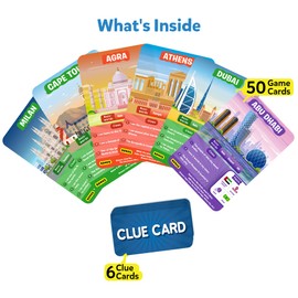 Skillmatics Guess in 10 Cities Around The World, Educational Travel Toys for Boys, Girls, and Kids Who Love Card Games, Board Games, Geography and History, Gifts for Ages 8, 9, 10 and Up