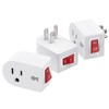 Cable Matters [ETL Listed] 3-Pack Grounded Outlet Switch with On