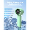 ERABAY Portable Handheld Fan, High Speed Cooling, 5 Speeds Adjustable,