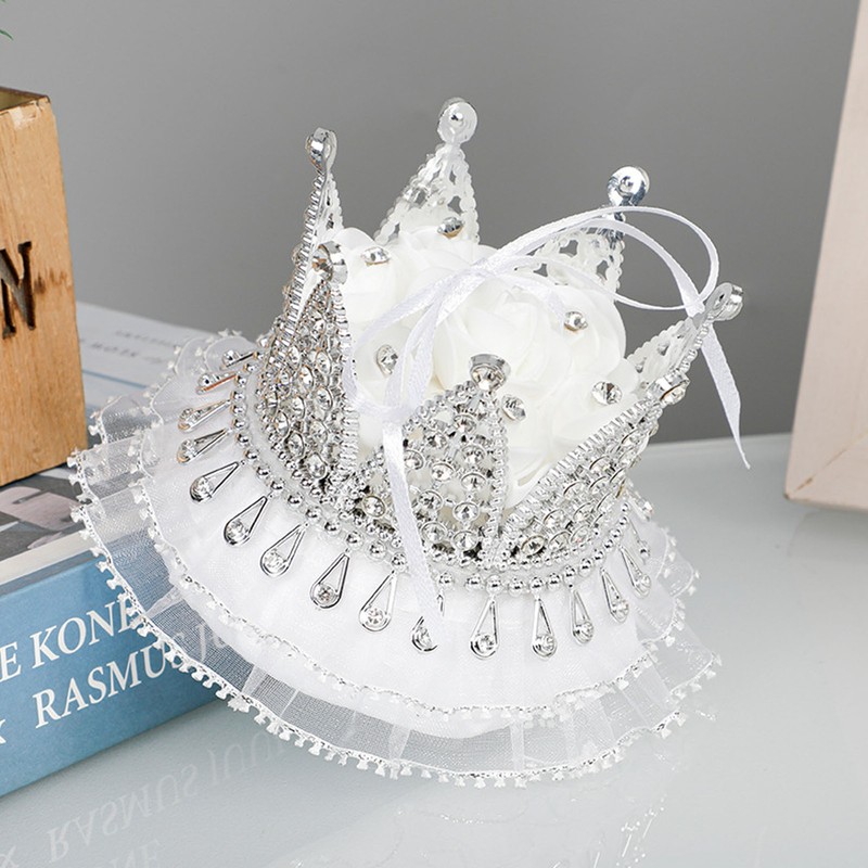Crown Ring Box Luxurious Romantic Engagement Ring Box Portable Compact