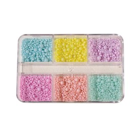 Chunmeng Summer Macaron Candy Sweet Colors Nail Art Metal Mini Nail Ball Beads Nail Studs DIY Decorations Accessories Mixed Size