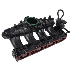 Engine Intake Manifold W/Solenoid Valve, Gaskets & Sensor Replacement for 2009-2017 VW Jetta GTI Golf Passat CC Tiguan, 2008-2013 A3 TT Quattro Q3, CCTA CBFA L4 2.0L # 06J133201AS 06J133201BD