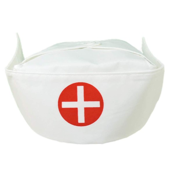 US Toys Women's Nurse Bonnet Hat White One Size