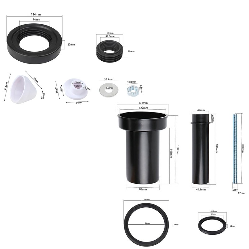 Laroal Connection Pipe Set Cistern Wall Hung WC Frame Toilet