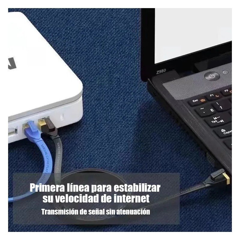 Cable Ethernet Red Lan 20m Reforzado Cat6 Internet Rj45 Utp