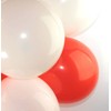 12" Latex Balloons, Pack of 20 (Red, White)
