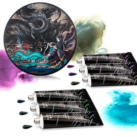 Paul Rubens Watercolour Paints Set, 6 Tubes15ml, Granulating and Layering Colors, Good Transparency, Strong Diffusibility, Ideal for Illustrators, Artists, Students